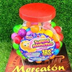 Pote de chicles.SUPERS ASSORTED