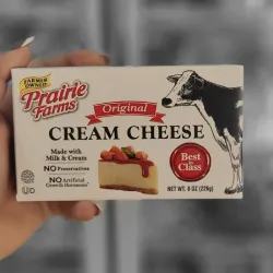 Queso crema cheese.PRAIRIE FARMS