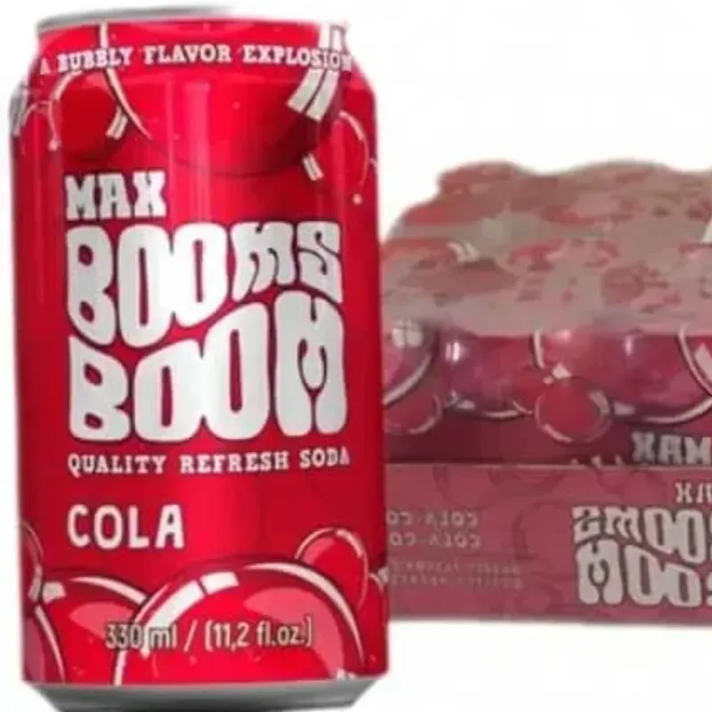 Refresco de cola. MAX BOOMS BOOM
