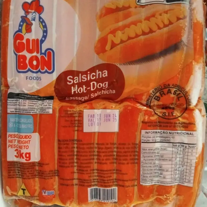 Salchichas de pollo. GUI BON