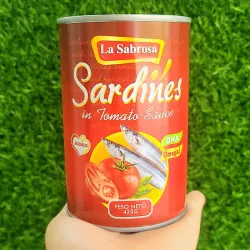 Sardinas  en tomate  🍅. LA SABROSA 