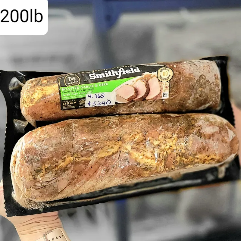 Solomillo marinado con sabor a ajo y hierbas aromáticas 