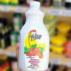 Yogurt probiótico sabor Banana-Fresa.YOKEY