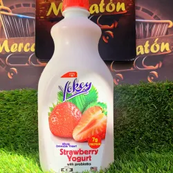 Yogurt probiótico sabor Fresa.YOKEY