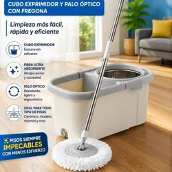 Fregona moderna con cubo exprimidor