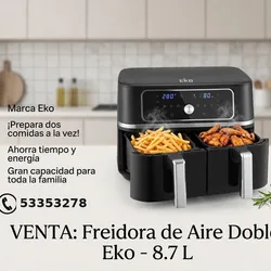 Freidora de aire doble Eko 8.7L