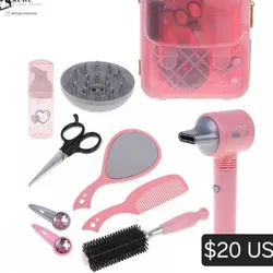 Juguete para niña set de peluquería