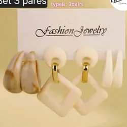 Set 3 pares aretes