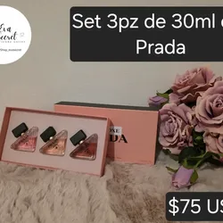 Set 3pz de 30ml perfumes Prada