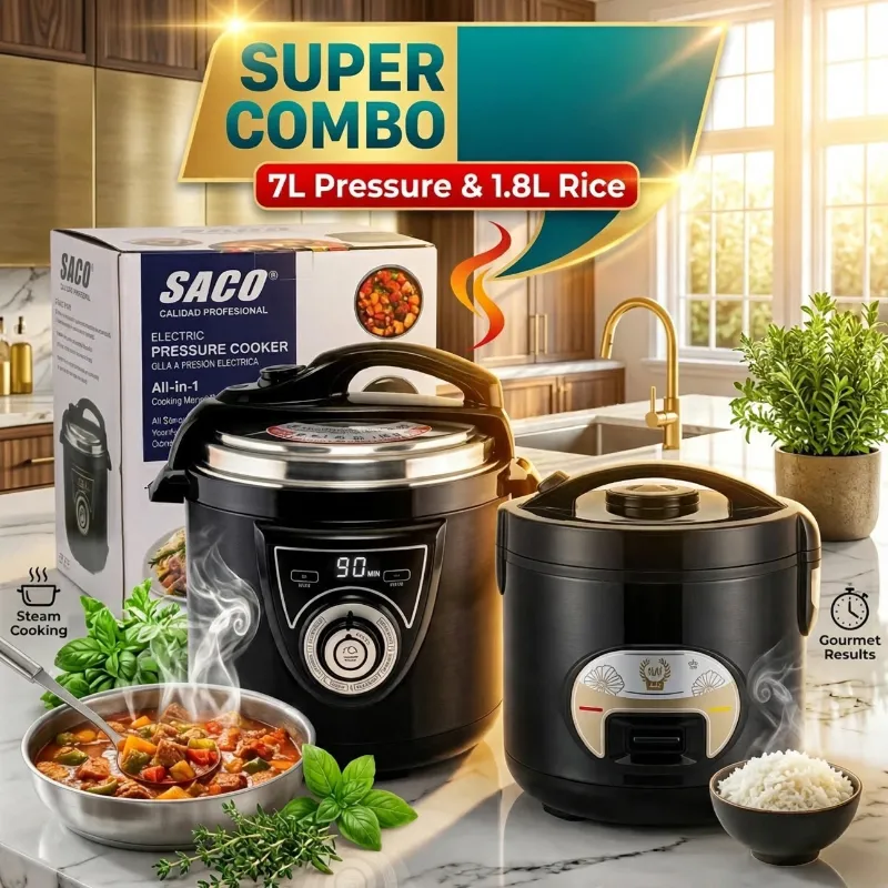 Super combo SACO (olla 7L + arrocera 1.8L)