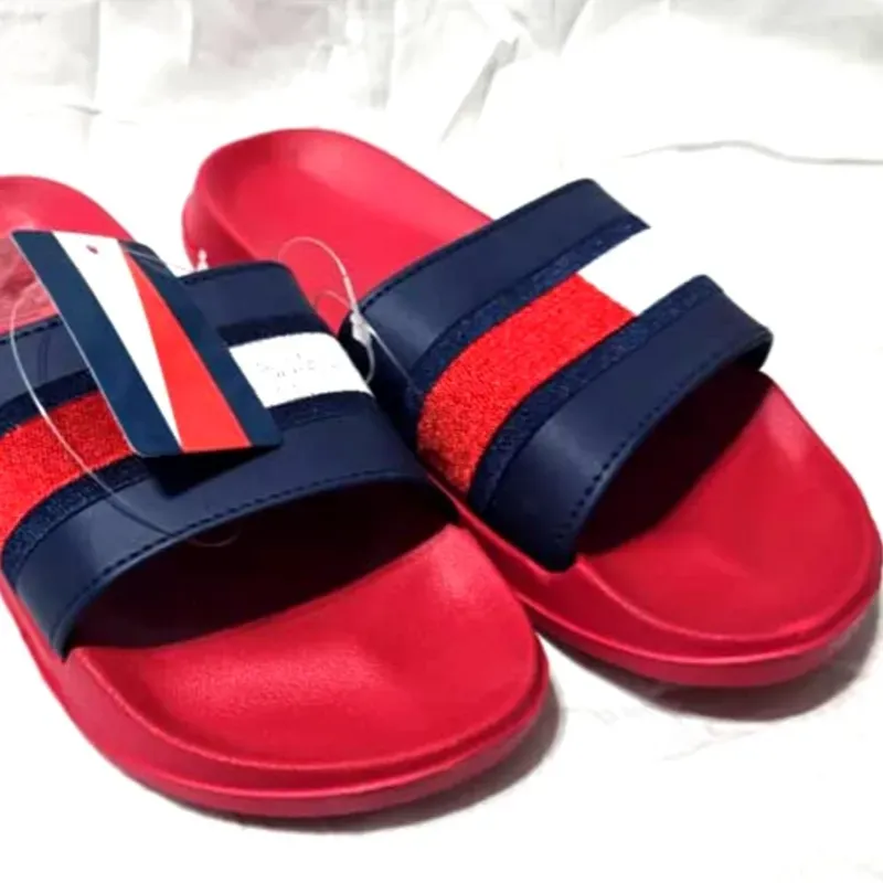 Chancletas Engomadas Rojas y Azules