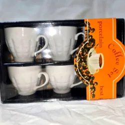 Set de 6 Tasas de Porcelana 