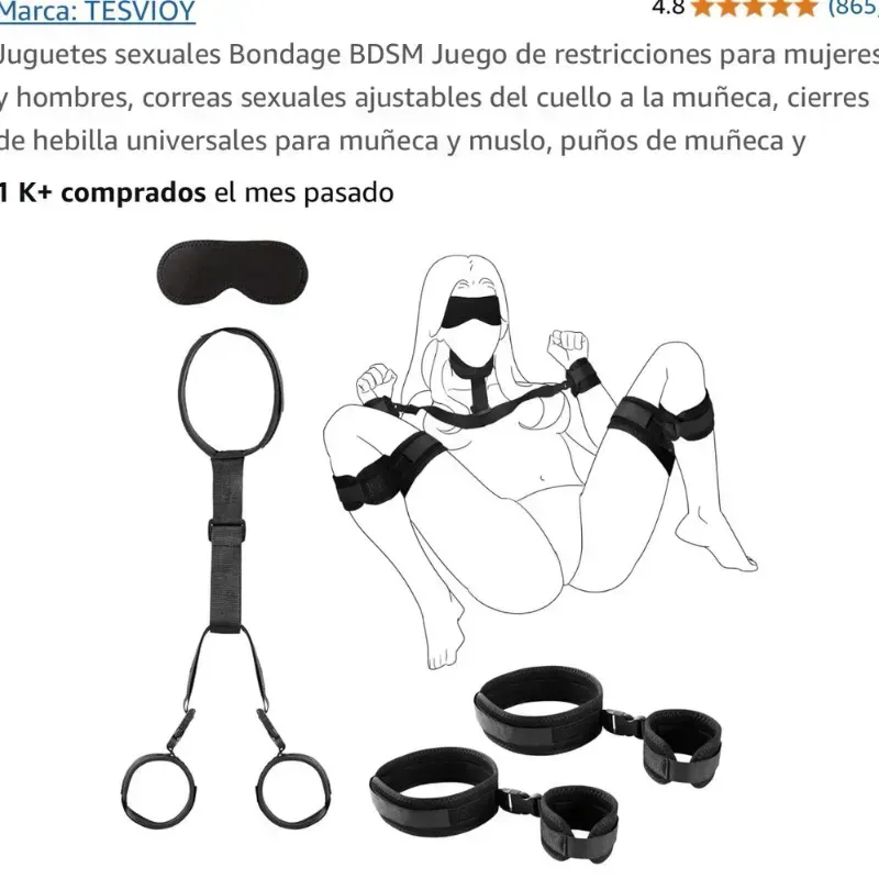 "Set de Correas Eróticas 5 en 1"