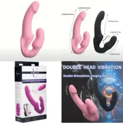 Vibrador doble cabeza🩷✨ varias funciones y modos