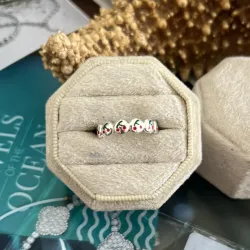 Anillo con dibujo de cerezas