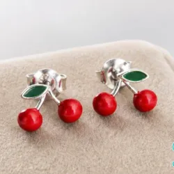 Aretes de cereza