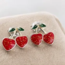 Aretes de cereza
