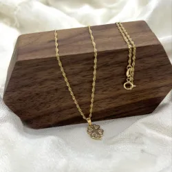 Cadena con dije de trébol