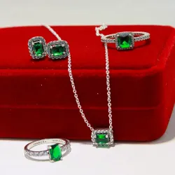 Conjunto de cuadro verde