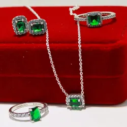 Conjunto de cuadro verde
