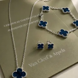 Conjunto de trébol azul