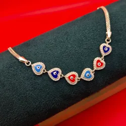 Pulsera de corazón de ojos turcos