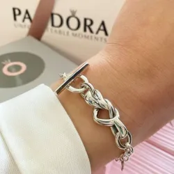 Pulsera de corazón eslabonado