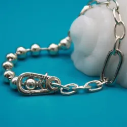 Pulsera eslabonada con Pavé