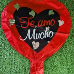 Globo metálico de Corazón