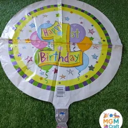 Globo redondo metálico