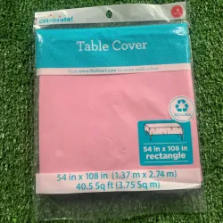 Mantel Rosado rectangular