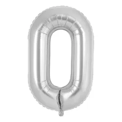 Número 0 Plateado