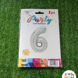 Número 6 Plateado
