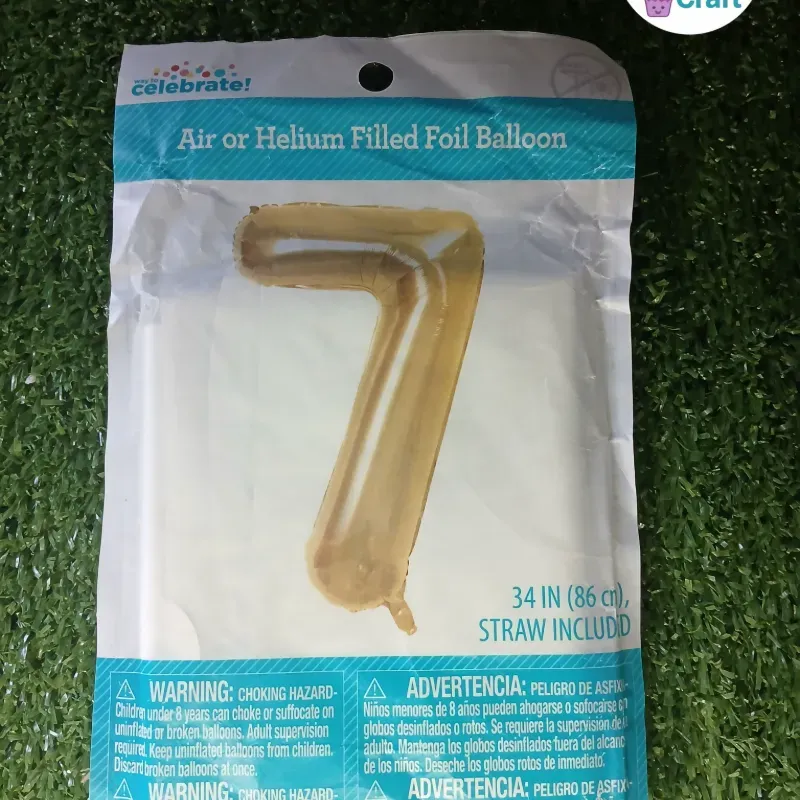 Número 7 Dorado(34 Pulgadas)