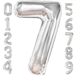 Número 7 Plateado