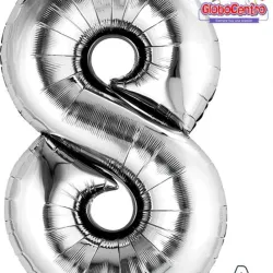 Número 8 Plateado