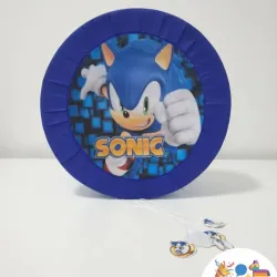 Piñata circular pequeña de Sonic