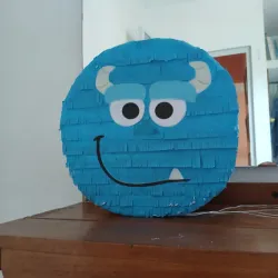 Piñata redonda chiquita de Monster Inc