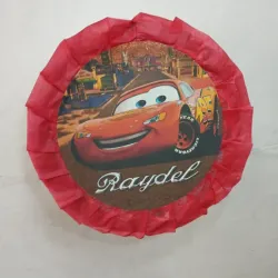 Piñata Redonda Chiquita(Rayo McQueen )