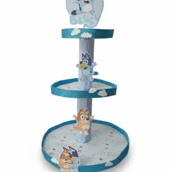 Portadulce de Tres pisos temática Bluey