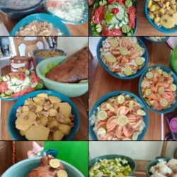 Cena familiar completa 12 personas