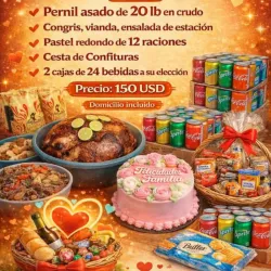 Cena familiar para 12 personas