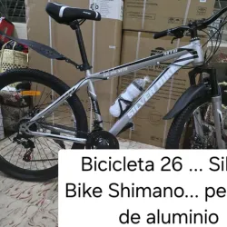 🚧 Bicicleta de adulto medida 26  〽️Silver bike shimano .