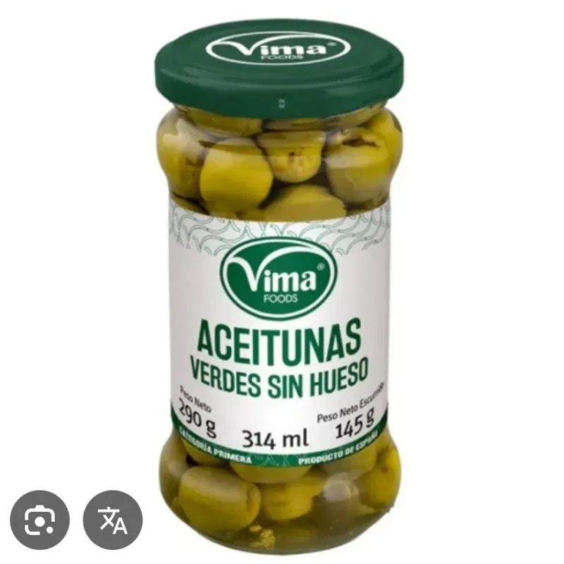 Aceitunas Verdes sin huesos 