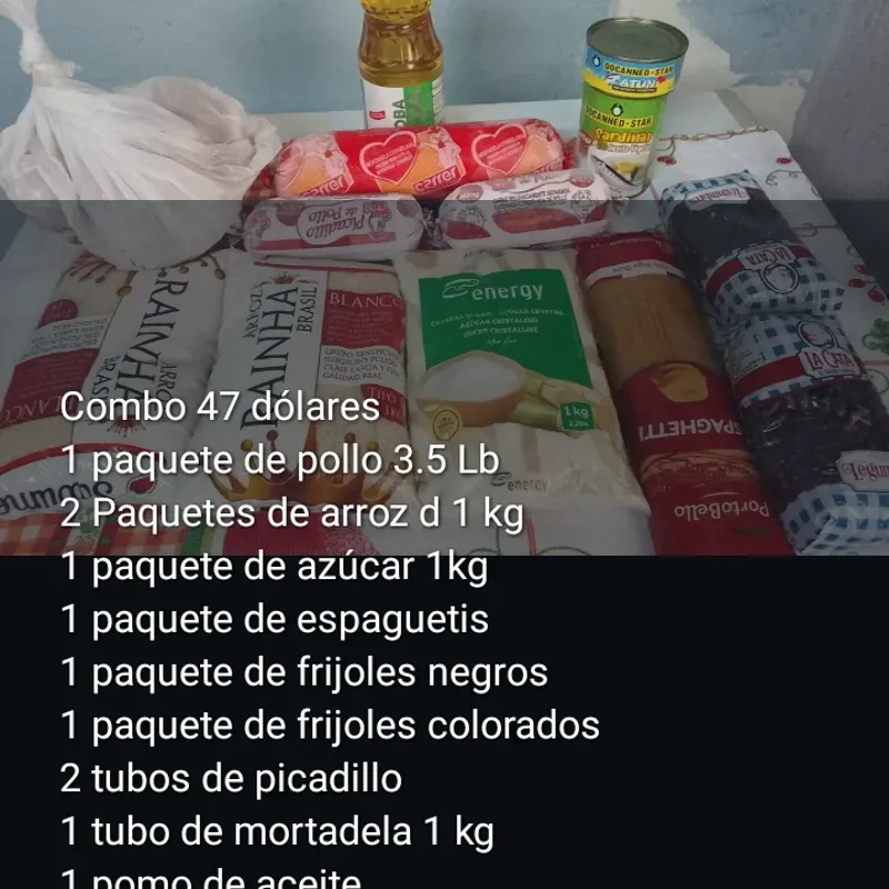 Combo de alimentos 