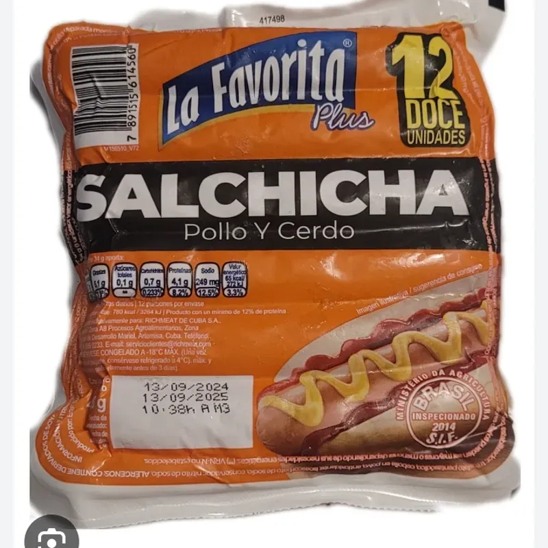 Salchichas de Pollo y Cerdo