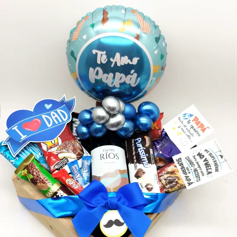 Regalo con vino y confituras 