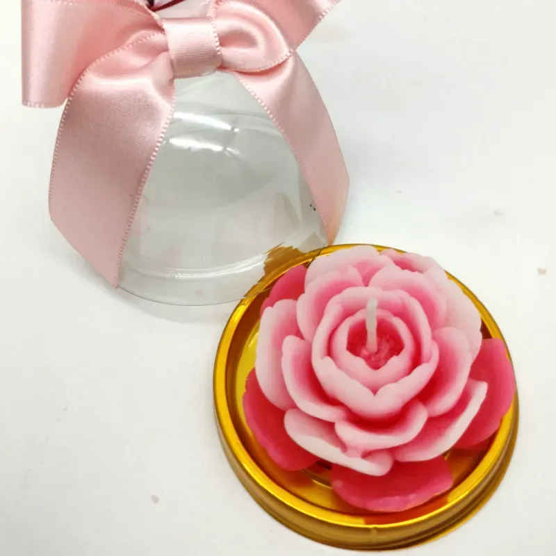 Vela en cápsula de flor