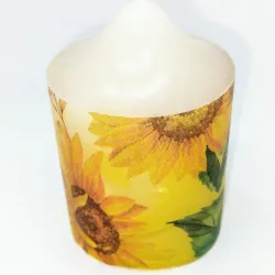 Velas de girasoles
