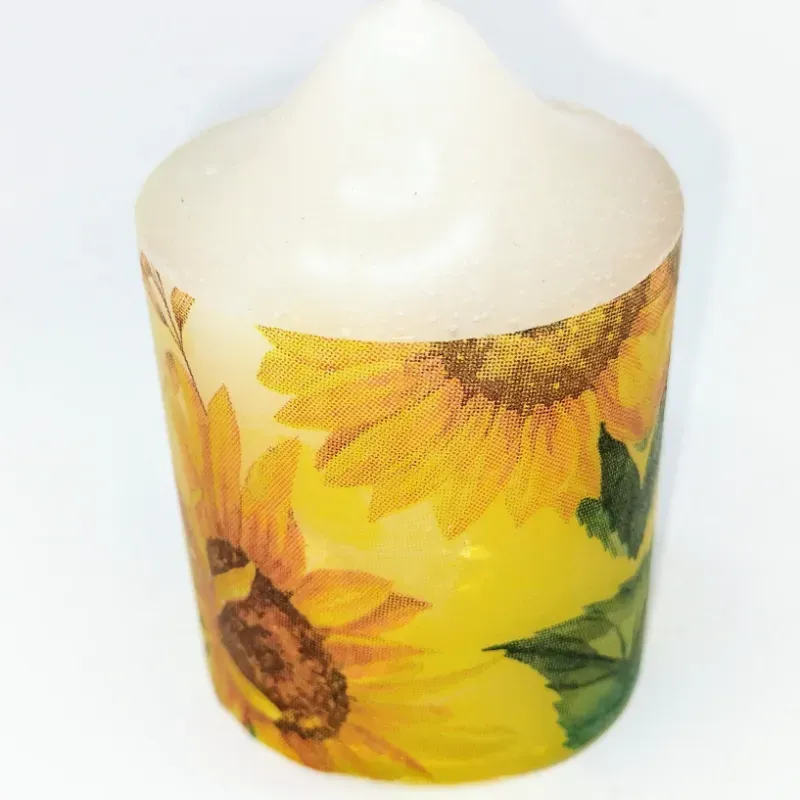 Velas de girasoles